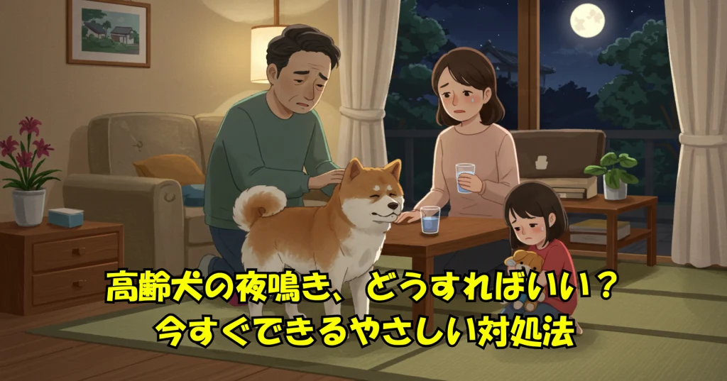高齢犬の夜鳴き、どうすればいい？今すぐできるやさしい対処法