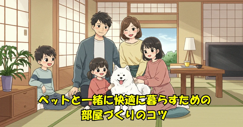 ペットと一緒に快適に暮らすための部屋づくりのコツ