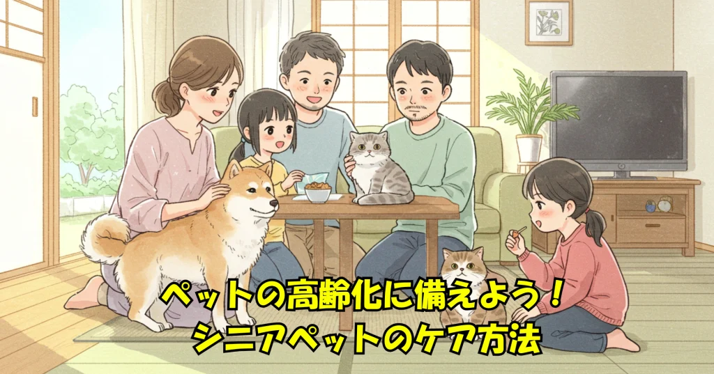 ペットの高齢化に備えよう！シニアペットのケア方法