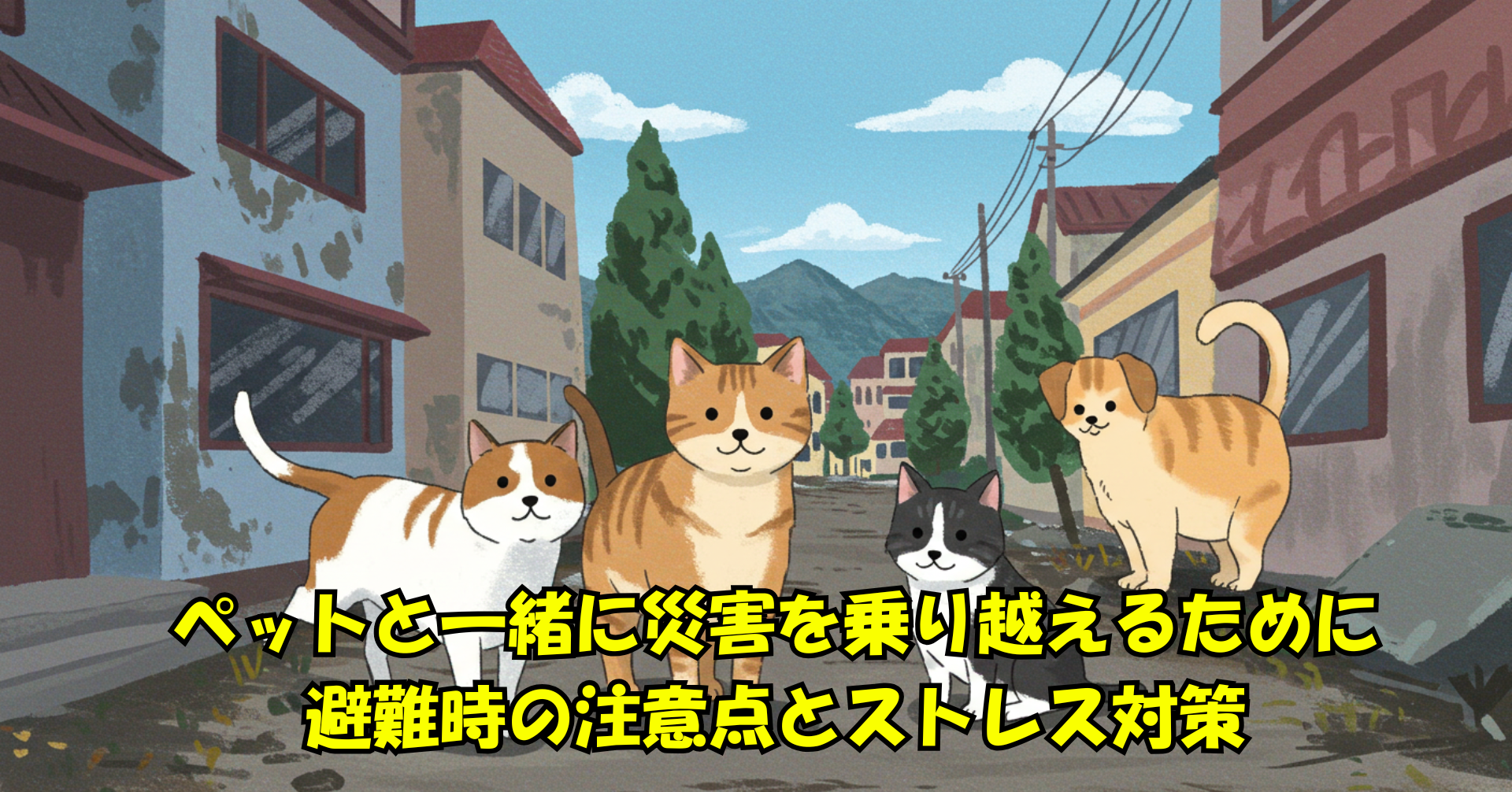 ペットと一緒に災害を乗り越えるために – 避難時の注意点とストレス対策