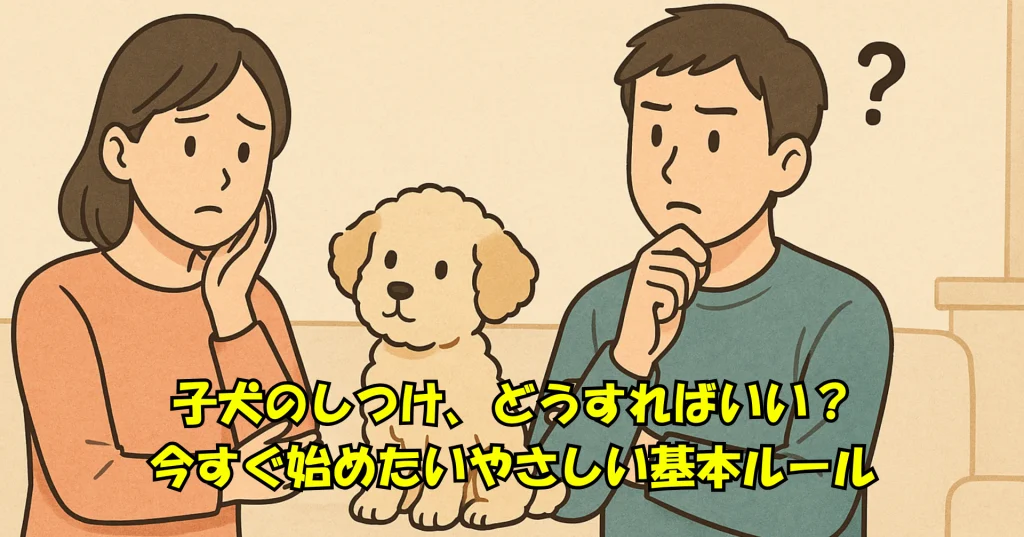 子犬のしつけ、どうすればいい？今すぐ始めたいやさしい基本ルール