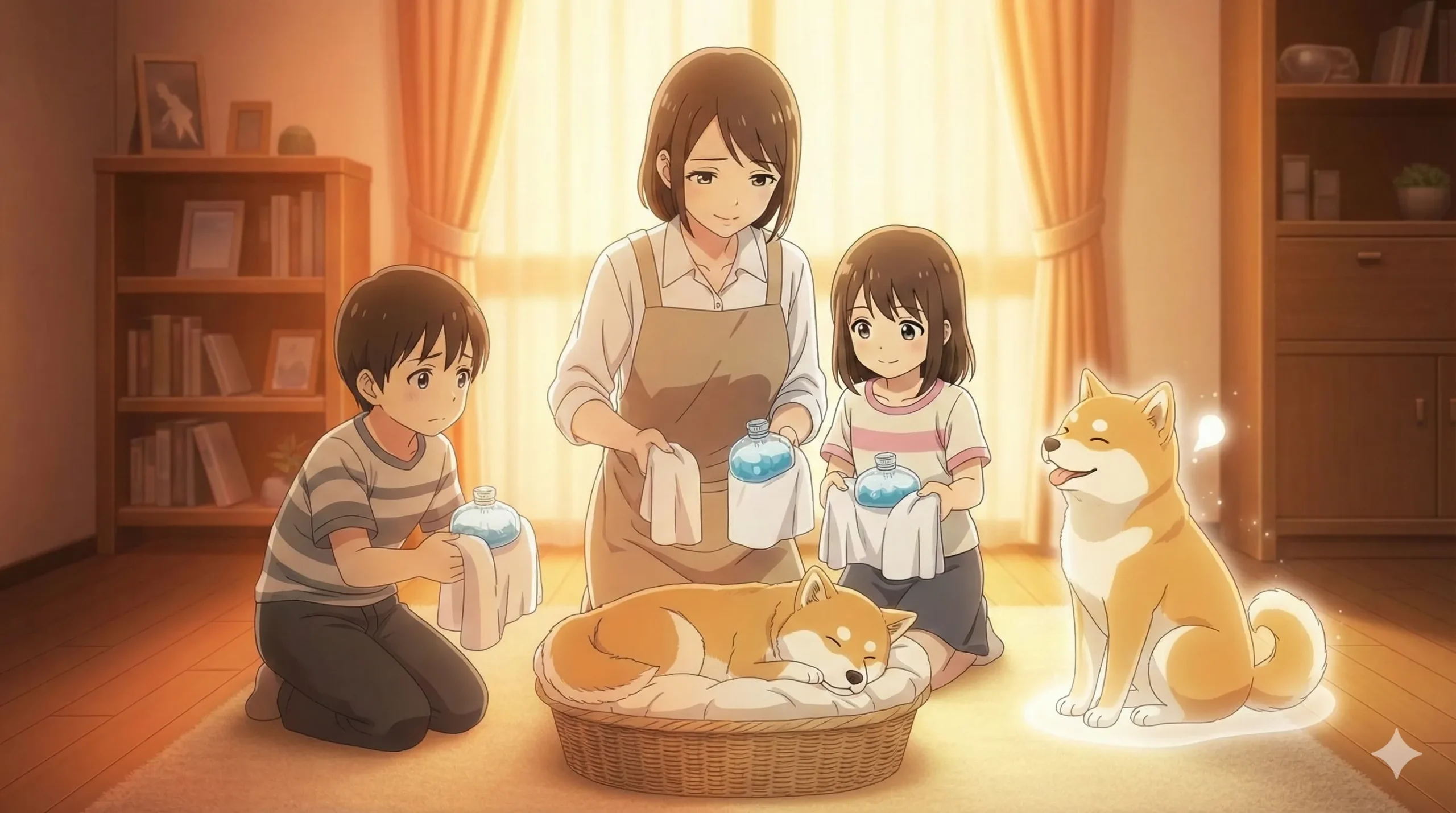 ペット火葬まで遺体を安置・保冷する手順